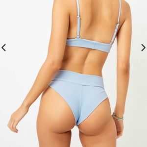 NWOT Frankie bikini GAVIN bottoms sz M cloud blue
